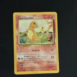 Pokemon Charmander Base Set 46/102 50 HP Common Regular English Card - Image 1