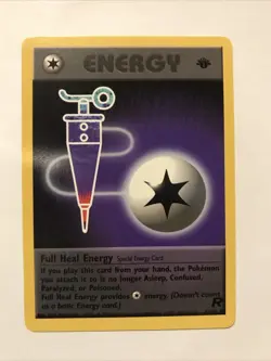 Pokemon 1st Edition Team Rocket (2000) - Full Heal Energy 81/82 - Uncommon Card - Image 1