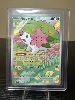 Pokemon TCG Shaymin Holo Card 185/182 Sv10: Destined Rivals NM Condition - Image 3