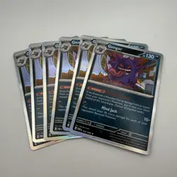 Gengar POR 050/088 Mind Jack Holo Lot of 6 Cards Pokemon TCG English - Image 2
