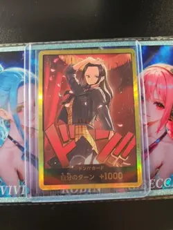 One Piece Card Japanese DON!! Card Nico Robin Gold Foil EB-03 Heroines Edition - Image 1