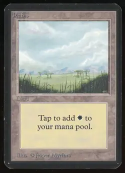 1993 MTG Magic the Gathering Card Alpha Plains V2 Raw LP Gaming Card TCG - Image 1