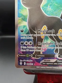 Pokemon Umbreon V Full Art Holo Card 188/203 Evolving Skies NM - Image 5