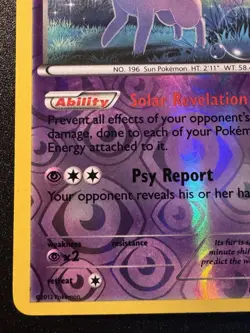Espeon 48/108 B&W Dark Explorers Pokemon Card Reverse Holo Foil Rare Near Mint - Image 5