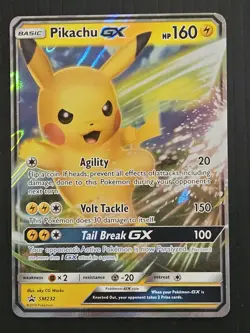 [ NM ] Pikachu GX SM232 Pokemon Promos Promo Holo Basic Stage Pokemon Card - Image 1