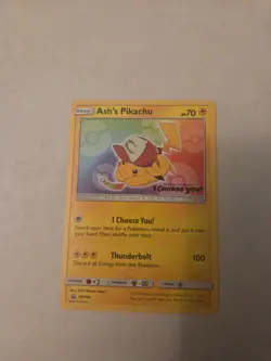 Pokemon TCG Ash's Pikachu SM108 - I Choose You Movie Promo Trading Card LP - Image 1