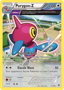 Porygon-Z 67/98 Holo Rare XY - Ancient Origins Pokemon Card - Image 1