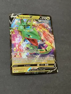 Pokemon TCG Rayquaza v SWSH147 Sword & Shield Promo Holo Card - Image 1