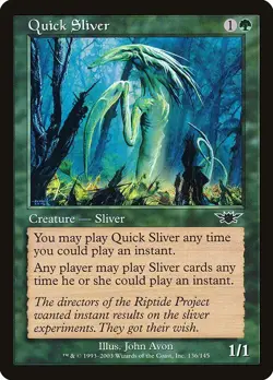 Quick Sliver - Legions - Mtg - Magic The Gathering Cards - LP mtg - Image 1