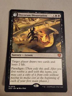 BRAND NEW Magic The Gathering Decorum Dissertation Secrets of Strixhaven Regular - Image 1