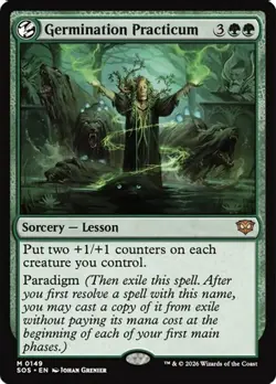 ** Germination Practicum - Secrets of Strixhaven ** NM MTG Paradigm Spell Green - Image 1