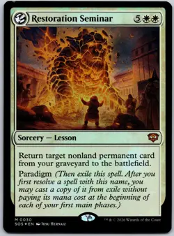 Restoration Seminar 0030 Foil Mythic Secrets of Strixhaven NM - Image 1