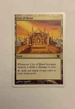 Magic: The Gathering City of Brass 8th Edition Land Rare MTG English Wizards - Image 1