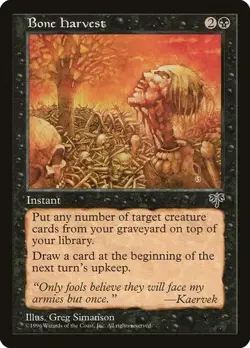 MTG Magic the Gathering Bone Harvest (108/351) 1996 Mirage LP HUGE BULK DISCOUNT - Image 1