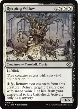 x4 Reaping Willow - Foil U MTG Lorwyn Eclipsed M/NM, English - Image 1