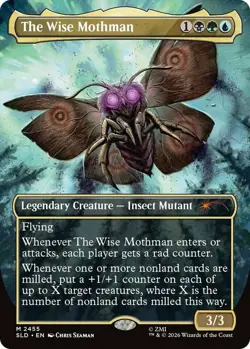 MTG The Wise Mothman (2455) - Foil, NM-Mint, English Secret Lair Drop Series - Image 1