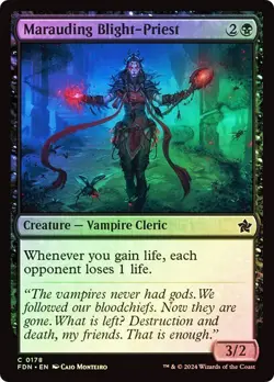 NM Foil Marauding Blight-Priest, MTG, Foundations, Magic the Gathering, 178 - Image 1