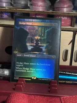 MTG Hedge Maze 326 Rare Foil Borderless Land Murders at Karlov Manor - Image 1