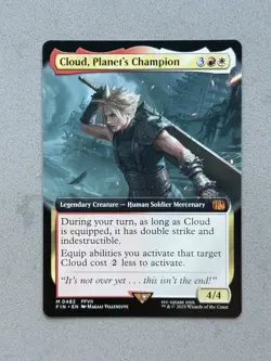 Cloud, Planet's Champion #482 Extended Art - Mythic - MTG Final Fantasy FIN - NM - Image 1