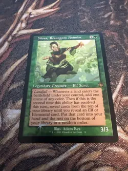 Nissa, Resurgent Animist Retro MTG MAT 072 Mythic Landfall EDH Elf Elemental NM - Image 1
