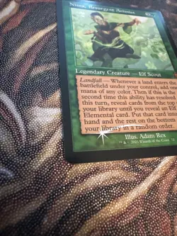 Nissa, Resurgent Animist Retro MTG MAT 072 Mythic Landfall EDH Elf Elemental NM - Image 2