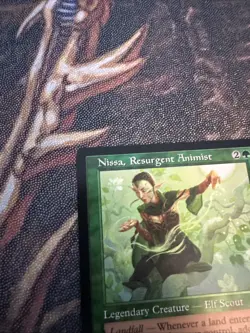 Nissa, Resurgent Animist Retro MTG MAT 072 Mythic Landfall EDH Elf Elemental NM - Image 3