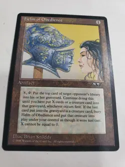 MTG Helm of Obedience Alliances, Magic The Gathering NM - Image 3