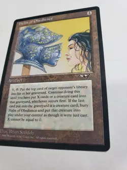 MTG Helm of Obedience Alliances, Magic The Gathering NM - Image 5