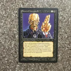 PRIEST OF YAWGMOTH, SP CONDITION, MAGIC: THE GATHERING, MTG ANTIQUITIES - Image 1