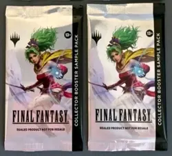 2x FINAL FANTASY MTG Collector Booster SAMPLE PACK FIN Lot Magic Gathering Card - Image 1