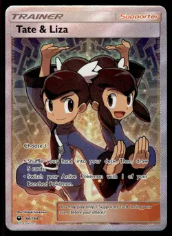 2018 Pokemon Sun & Moon - Celestial Storm Tate & Liza #166 Light Play - Image 1