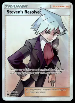 2018 Pokemon Sun & Moon - Celestial Storm Steven’s Resolve #165 Light Play - Image 1