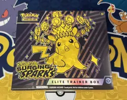Factory Sealed Pokemon TCG Scarlet & Violet Surging Sparks ETB Elite Trainer Box - Image 1