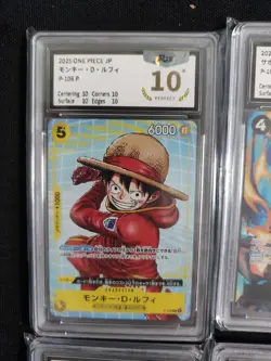2025 One Piece TCG JPN P-106 P P-103 P Monkey D Luffy Lot*6 PGS 10 Pristine LU57 - Image 2