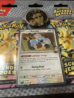 Pokemon Ascended Heroes Mega Evolution Kit Promo Komala Card Sealed TCG - Image 3