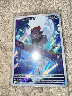 Pokemon Zorua 142/086 Sv White Flare Illustration Rare Holo English - Image 1