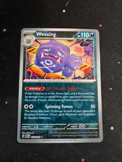 Weezing 110/165 Rare 151 Pokemon Reverse Holo NM - Image 1