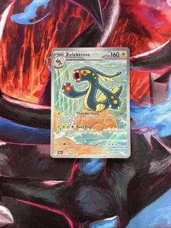 Pokemon TCG Eelektross 115/086 Black Bolt Illustration Rare Holo Card - Image 1