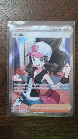 Pokemon TCG Hilda Ultra Rare Full Art Trainer Holo Sv: White Flare 164/086 - Image 1