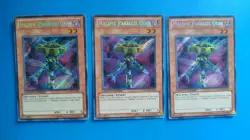 x3 (Playset) LP Yugioh Malefic Parallel Gear - YMP1-EN003 - Secret Rare - Image 1