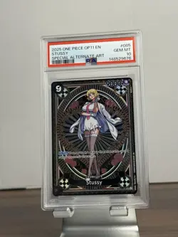 #2 2025 One Piece OP11 EN Special Alternate Art #085 Stussy PSA 10 GEM MINT - Image 1