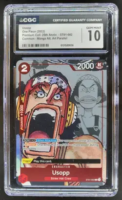 2022 ONE PIECE USOPP PROMO 25TH ST01-002 CGC 10 A PT - Image 1