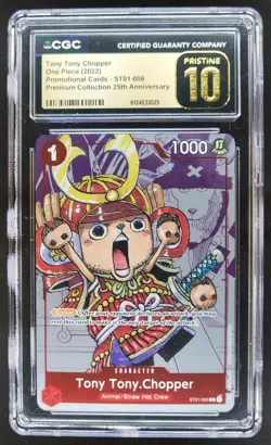 2022 ONE PIECE TONY TONY CHOPPER PROMO ST01-006 CGC 10 PRISTINE A PT - Image 1