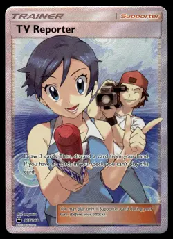 2018 Pokemon Sun & Moon - Celestial Storm TV Reporter #167 Light Play - Image 1