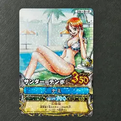 S6379 Nami in Bikini Holo Japanese One Piece Berry Match Crew Card 2008 A26 - Image 1