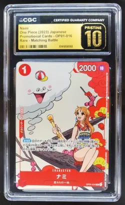 2023 ONE PIECE JP NAMI PROMO RARE OP01-016 CGC 10 PRISTINE A PT - Image 1