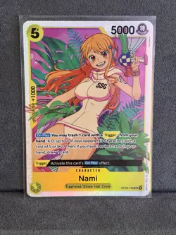 One Piece CCG Nami Alternate Art OP08-106 Sr Two Legends English - Image 1