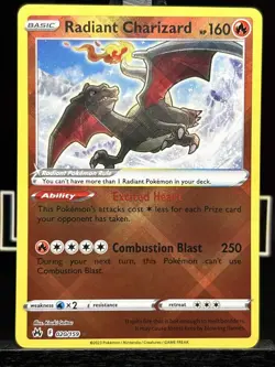 Radiant Charizard 020/159 Crown Zenith Ultra Rare Holo Pokemon Card NM - Image 3