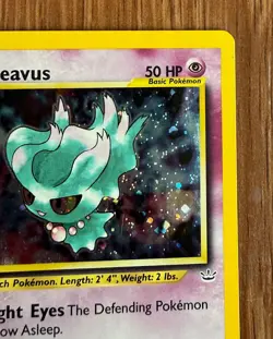 Pokemon Card TCG Misdreavus 11/64 Neo Revelation 2000 Rare Holo Swirl Vintage - Image 4