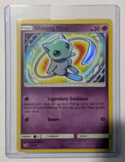 Pokemon Shining Mew Shining Legends Shiny Holo Rare 40/73 TCG Card English 2017 - Image 1